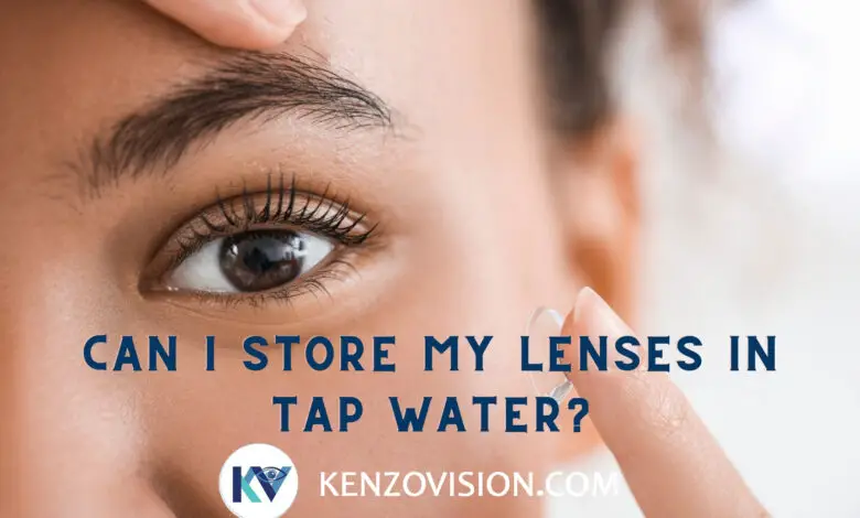 Can I store my lenses in tap water?