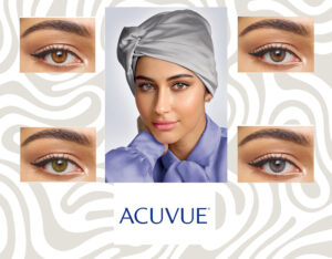 Acuvue colored contact lenses before and after