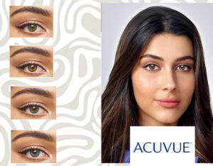 Acuvue colored contact lenses before and after