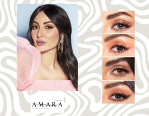 Amara colored contact lenses before and after