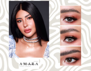 Amara colored contact lenses before and after