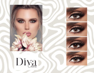 Diva colored contact lenses before and after